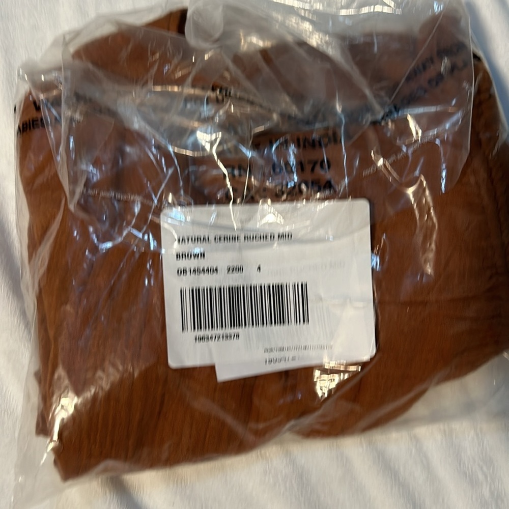 NWT Free People Natural Cerine Ruched Skirt - Picture 3 of 3